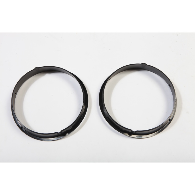 Jeep Wrangler Light Bezels - Rugged Ridge - Black - `97-`06